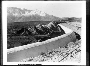 View of the construction of the Colorado River Aqueduct, January 4, 1937