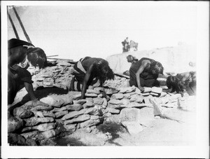 Hopi priests after taking the emetic during a Hopi Snake Dance Ceremony, Arizona, ca.1896