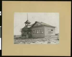 Exterior view of the public school at Holtville, ca.1910