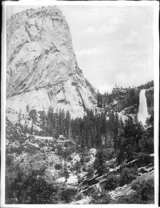 Cap of Liberty and Nevada Falls in Yosemite National Park, ca.1900