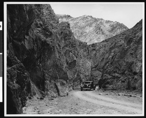 Calico Mountains and road to Death Valley Odessa Canyon, ca.1900-1950