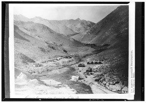 Sand Canyon Camp, showing Los Angeles Aqueduct construction