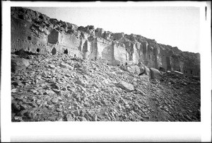 Close view of the Santa Clara cliff dwellings, New Mexico