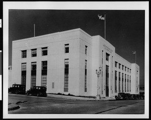 Exterior view of the Port of Los Angeles United States Federal Building, ca.1932