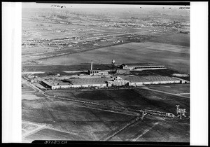 Birdseye view of the Samson Tire and Rubber Company building within the Central Manufacturing District