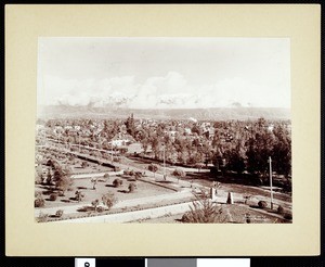 Pasadena panoramic view looking northeast, 1901