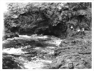 Sea caves at Portuguese Bend, north of San Pedro