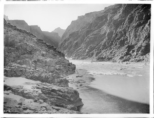 At the foot of Bright Angel Trail on the Colorado River, Grand Canyon, ca.1900-1940