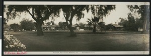 View from the street of the Miramar Hotel near Santa Barbara, ca.1920