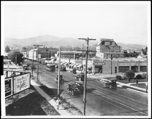 View of Western Avenue looking north from Fountain Avenue, Los Angeles, ca.1927