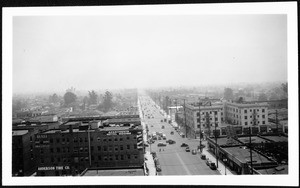 View of Washington Street from the Mode O'Day building, 1935