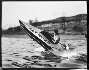 Speedboat in the water