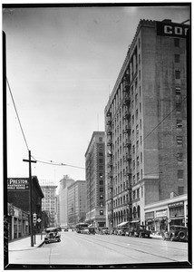 Ninth Street looking west from near Santee Street, June 24th, 1930