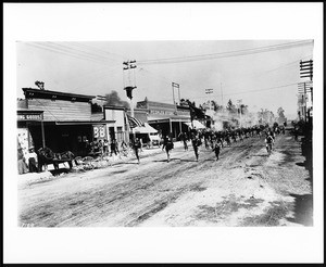 War veterans "Teddy's Terrors" on parade, ca.1904