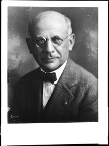 Portrait of Dr. Adolph Tyroler, chief of medical staff at the Kaspare Cohn Hospital, August 2, 1893