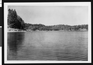 View of Lake Arrowhead, ca.1950