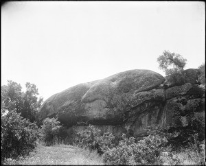 Whale rock, near Matilija Creek, Ventura County, ca.1900-1930