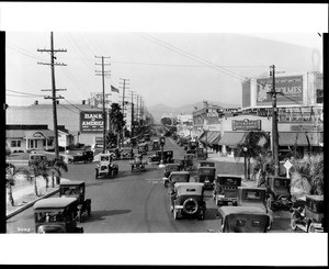 View of Western Avenue looking north from Wilshire Boulevard, ca.1924