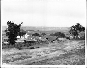Thomas Sandres Rancho, Baldwin Hills, looking east, ca.1926