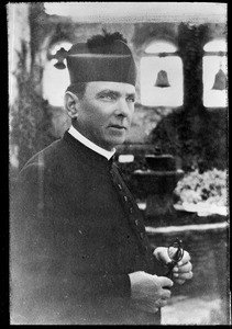 Portrait of the Most Reverend Monsignor St. John O'Sullivan, rector of Mission San Juan Capistrano, 1934