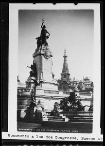 View of the Monumento a los Dos Congresos in Buenos Aires, Argentina