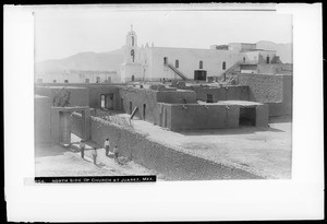 North side of the church in Juarez, Paso del Norte, Mexico, ca.1905