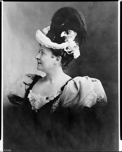 Portrait of La Fiesta de Los Angeles Queen, Mrs. O.W. Childs, ca.1894