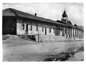 Arcade at Mission San Luis Obispo, California, ca.1870