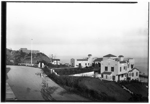 Catalina Island residence of P.K. Wrigley with road in foreground, January 14, 1928