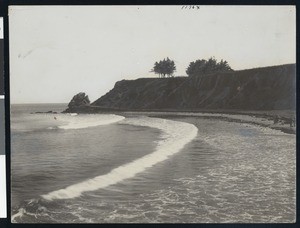 View of Castle Rock in Santa Barbara, ca.1950