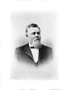 Portrait of an engraving of George H. Bonebrake