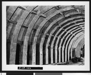 Interior view of construction of the Colorado River Aqueduct, ca.1930