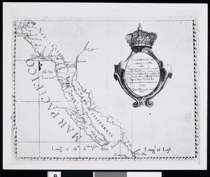 Spanish map of Baja California from 1787