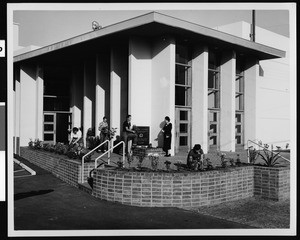 Exterior view of the Health Center of an unknown high school