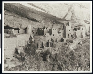 Residential area for cliff dwellers at the Painted Desert, in Arizona