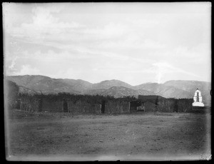 Indian fiesta at Mission Asistencia of San Antonio at Pala, ca.1898