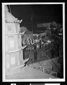 Night view of Chinatown, ca.1960-1969
