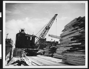 Unidentified lumber yard, ca.1930