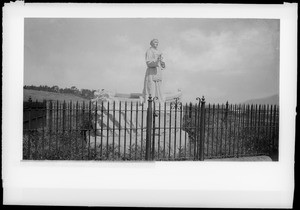 Statue of Father Junipero Serra at Monterey, ca.1887