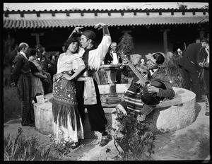 Mexican dancers, showing the male dancer dressed like a gypsy