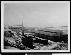 Birdseye view of the Department of Public Works Hyperion Sewage Treatment Plant