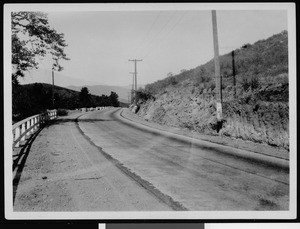 Hansen Street north of Roscoe Boulevard, a direct link between the San Fernando Valley and Sunland, October 1, 1928