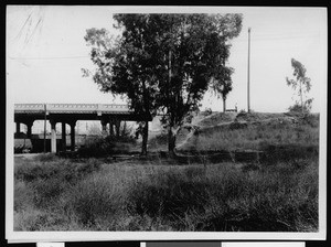 View looking east on the Ramona Boulevard right of way, November 15, 1933