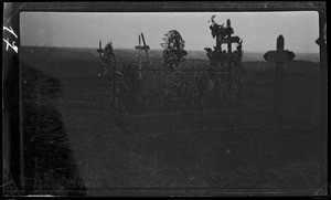 View of unidentified graves in World War I France, ca.1916