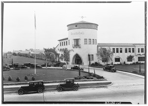 Exterior view of the Goodrich building showing the main entrance