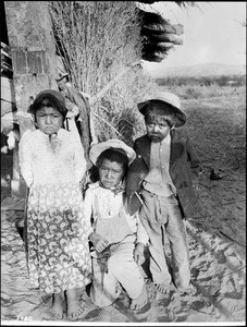 Three young Chemehuevi Indian children, ca.1900