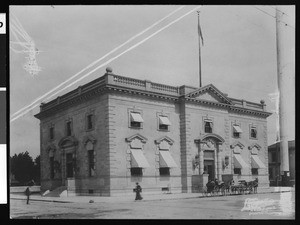 Exterior view of Stockton Post Office, ca.1900