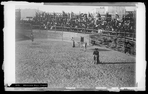 Matador Panzians Diaz bull fighting, Mexico, ca.1905