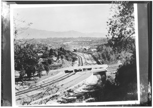 Birdseye view of Arroyo Seco Speedway, April 1941