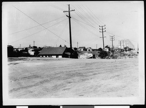 Gaffey Street from the intersection of O'Farrel Street before the construction of the viaduct over Summerland Avenue, San Pedro, May 18, 1931